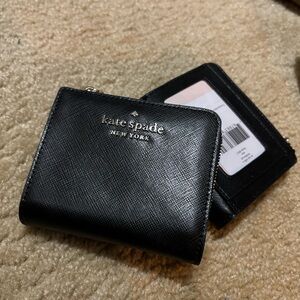 Kate spade staci (black)small L-zip bifold wallet 
WLRO0143